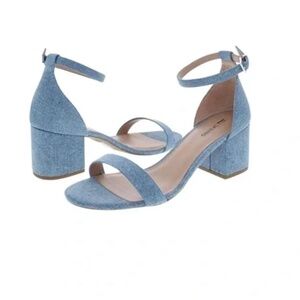 Call It Spring Stangarone Light Blue Denim Heel Sandals 💙 | Women’s Size 7
